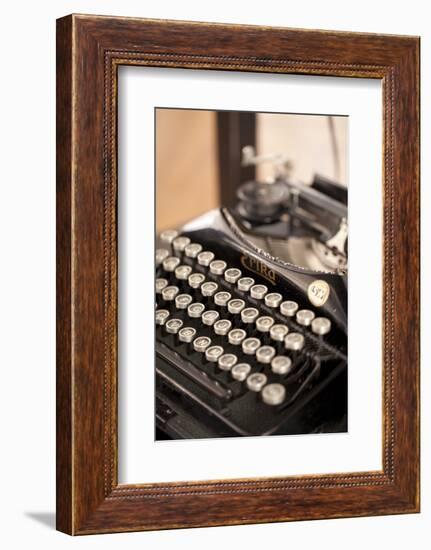 Typewriter, Buttons, Alphabet-Nikky Maier-Framed Photographic Print