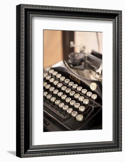 Typewriter, Buttons, Alphabet-Nikky Maier-Framed Photographic Print