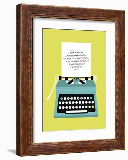 Typewriter Kiss-Nadia Taylor-Framed Art Print