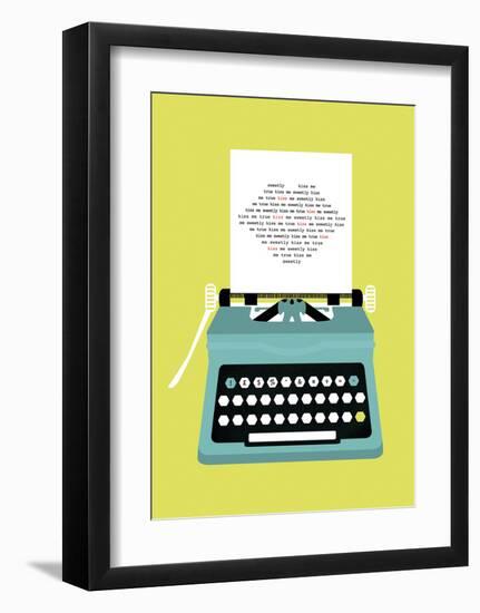 Typewriter Kiss-Nadia Taylor-Framed Art Print