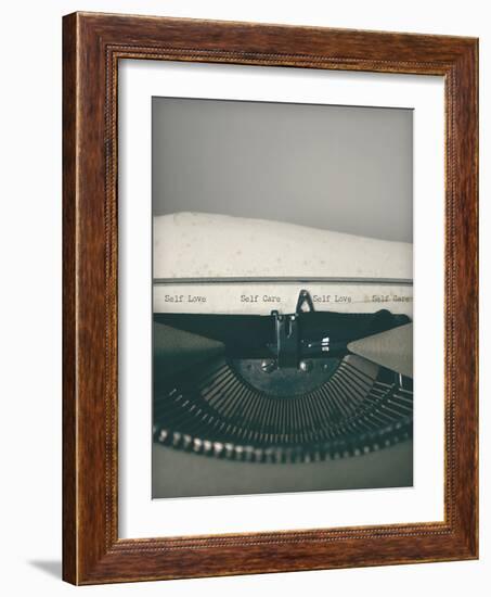 Typewriter Notes - Care-Tom Frazier-Framed Giclee Print