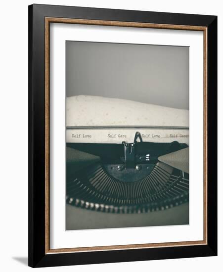 Typewriter Notes - Care-Tom Frazier-Framed Giclee Print