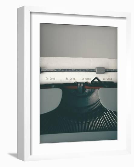 Typewriter Notes - Good-Tom Frazier-Framed Giclee Print