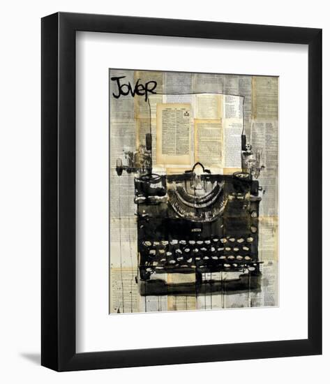 Typewriter-Loui Jover-Framed Art Print