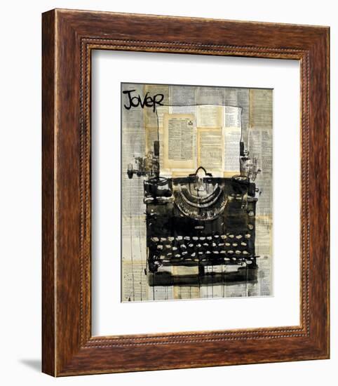 Typewriter-Loui Jover-Framed Art Print