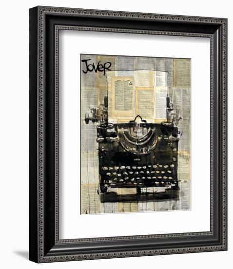 Typewriter-Loui Jover-Framed Art Print