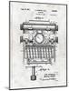 Typewriter-Patent-Mounted Art Print