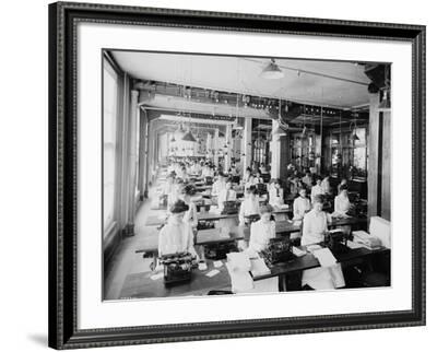 c1902 NCR Dayton OH Women Office Labor Vintage Photo Reprint Typewriting Dept 