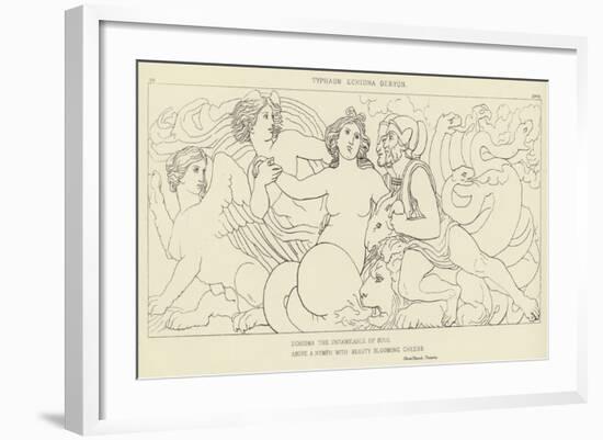 Typhaon, Echidna, Geryon-John Flaxman-Framed Giclee Print