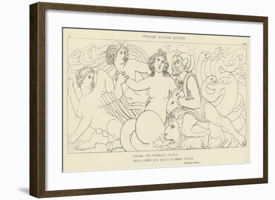 Typhaon, Echidna, Geryon-John Flaxman-Framed Giclee Print