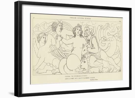 Typhaon, Echidna, Geryon-John Flaxman-Framed Giclee Print