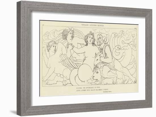 Typhaon, Echidna, Geryon-John Flaxman-Framed Giclee Print