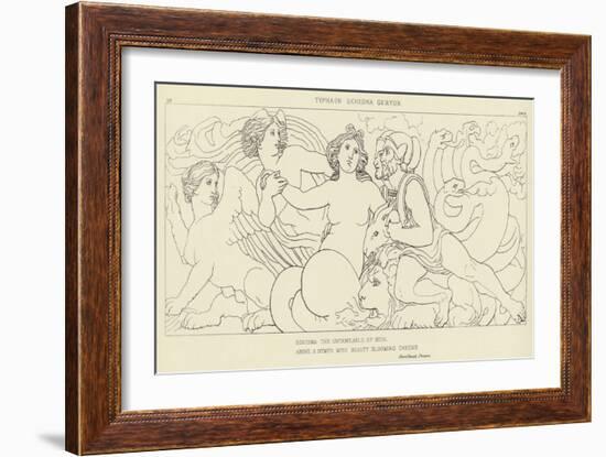 Typhaon, Echidna, Geryon-John Flaxman-Framed Giclee Print