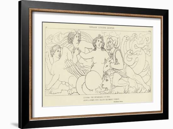 Typhaon, Echidna, Geryon-John Flaxman-Framed Giclee Print