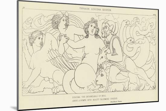 Typhaon, Echidna, Geryon-John Flaxman-Mounted Giclee Print