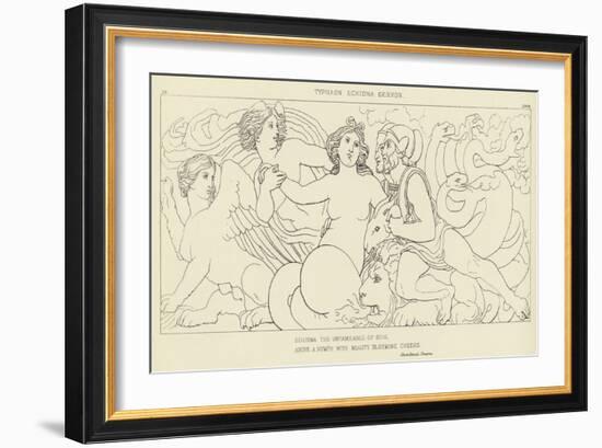 Typhaon, Echidna, Geryon-John Flaxman-Framed Giclee Print