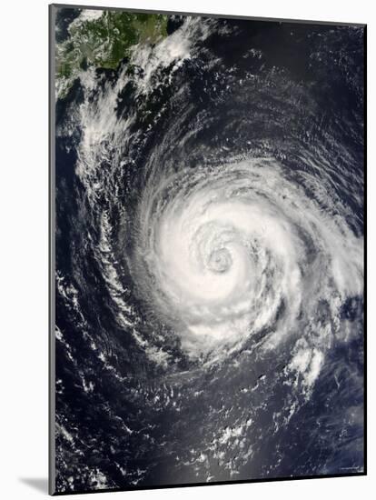 Typhoon Fitow Approaching Japan-Stocktrek Images-Mounted Photographic Print