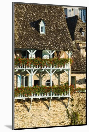 Typical Architecture in Argentat, Limousin, France-Nadia Isakova-Mounted Photographic Print