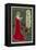 Typical Art Nouveau Lady with Red Poppies Reading a Book-null-Framed Stretched Canvas