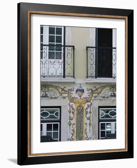 Typical Azulejos (Painted Tiles), Lisbon, Portugal-Yadid Levy-Framed Photographic Print