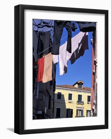 Typical Backstreet, Venice, Veneto, Italy-Guy Thouvenin-Framed Photographic Print