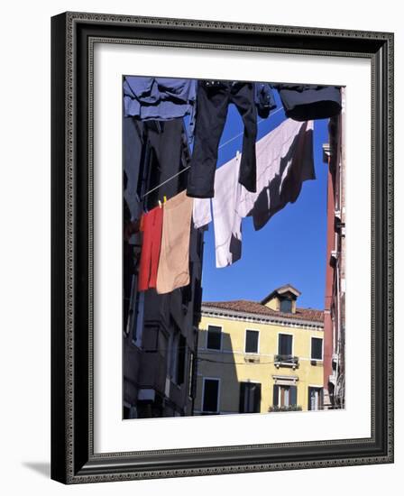 Typical Backstreet, Venice, Veneto, Italy-Guy Thouvenin-Framed Photographic Print