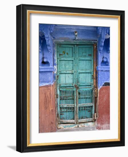 Typical Blue Architecture, Jodhpur, Rajasthan, India-Doug Pearson-Framed Photographic Print