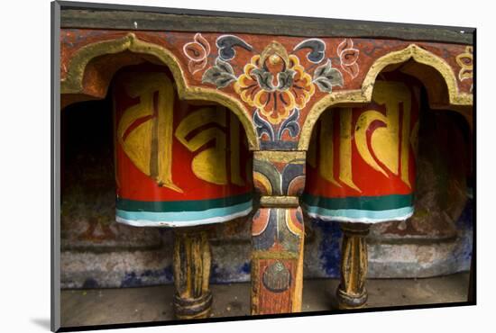 Typical Buddhist Praying Role, Kyichu Lhakhang, Bhutan-Michael Runkel-Mounted Photographic Print