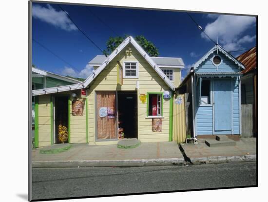 Typical Caribbean Houses, St. Lucia, Windward Islands, West Indies, Caribbean, Central America-Gavin Hellier-Mounted Photographic Print