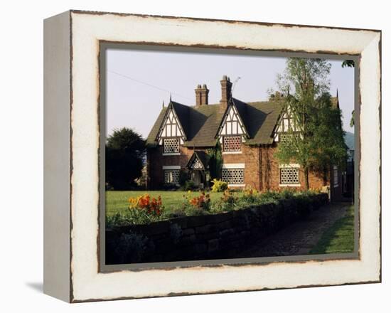 Typical Cheshire Farmhouse, Beeston, Cheshire, England, United Kingdom-Jonathan Hodson-Framed Premier Image Canvas