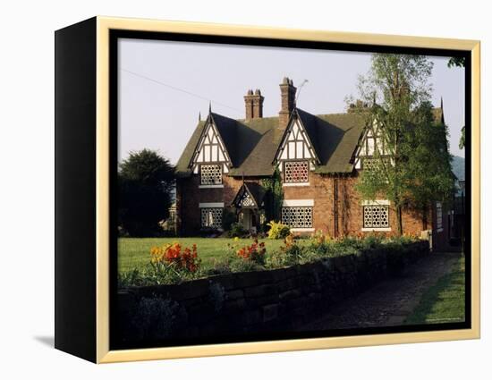 Typical Cheshire Farmhouse, Beeston, Cheshire, England, United Kingdom-Jonathan Hodson-Framed Premier Image Canvas