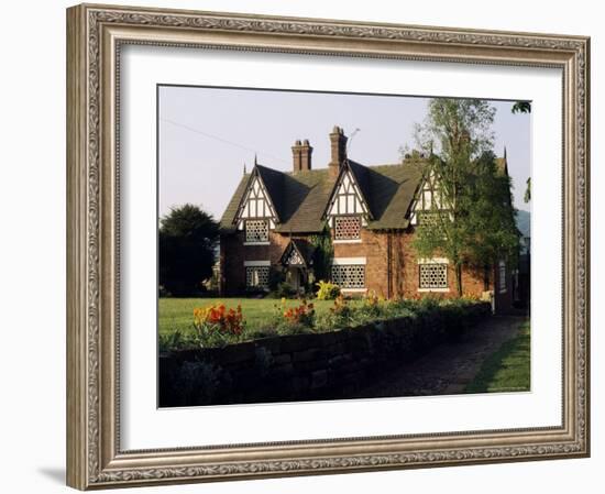 Typical Cheshire Farmhouse, Beeston, Cheshire, England, United Kingdom-Jonathan Hodson-Framed Photographic Print