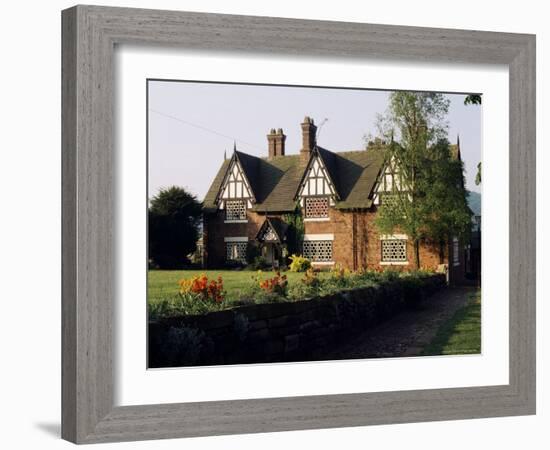 Typical Cheshire Farmhouse, Beeston, Cheshire, England, United Kingdom-Jonathan Hodson-Framed Photographic Print