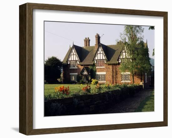 Typical Cheshire Farmhouse, Beeston, Cheshire, England, United Kingdom-Jonathan Hodson-Framed Photographic Print