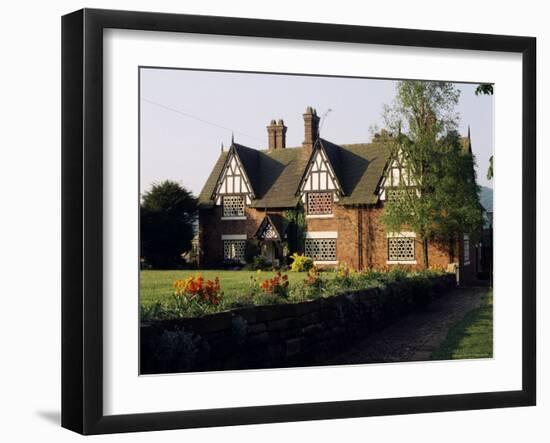 Typical Cheshire Farmhouse, Beeston, Cheshire, England, United Kingdom-Jonathan Hodson-Framed Photographic Print