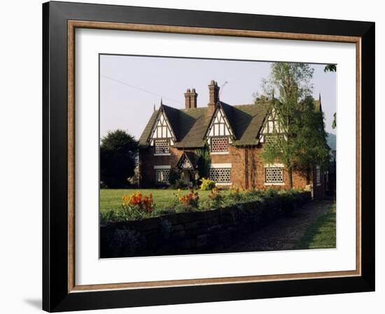 Typical Cheshire Farmhouse, Beeston, Cheshire, England, United Kingdom-Jonathan Hodson-Framed Photographic Print