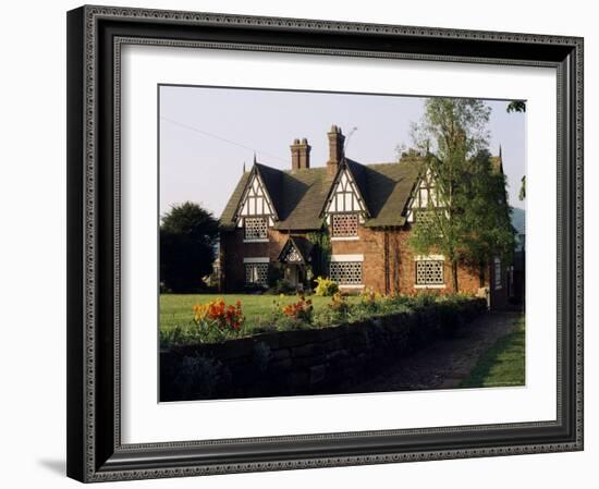 Typical Cheshire Farmhouse, Beeston, Cheshire, England, United Kingdom-Jonathan Hodson-Framed Photographic Print