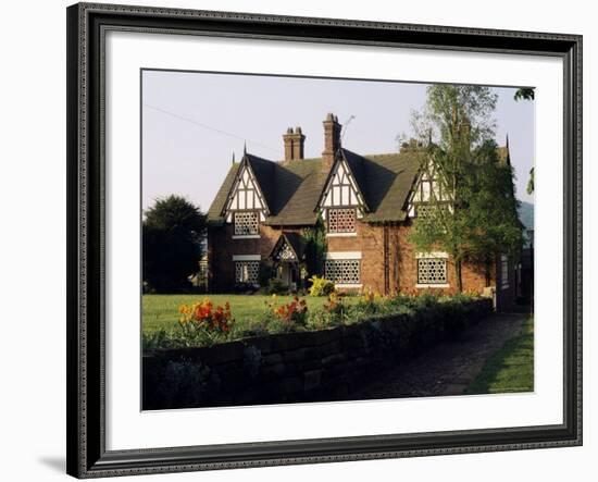 Typical Cheshire Farmhouse, Beeston, Cheshire, England, United Kingdom-Jonathan Hodson-Framed Photographic Print