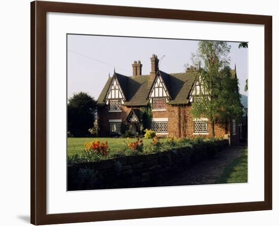 Typical Cheshire Farmhouse, Beeston, Cheshire, England, United Kingdom-Jonathan Hodson-Framed Photographic Print