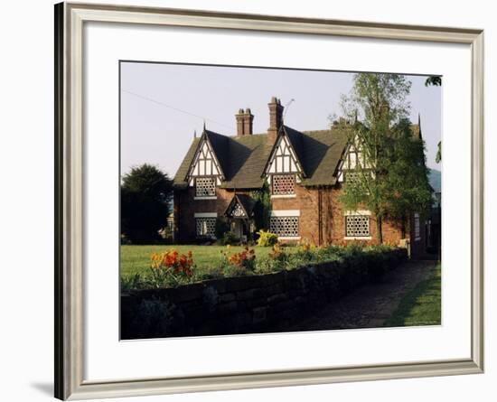 Typical Cheshire Farmhouse, Beeston, Cheshire, England, United Kingdom-Jonathan Hodson-Framed Photographic Print