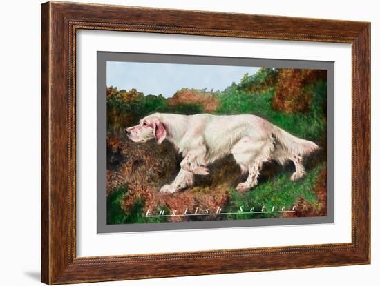 Typical English Setter-null-Framed Art Print