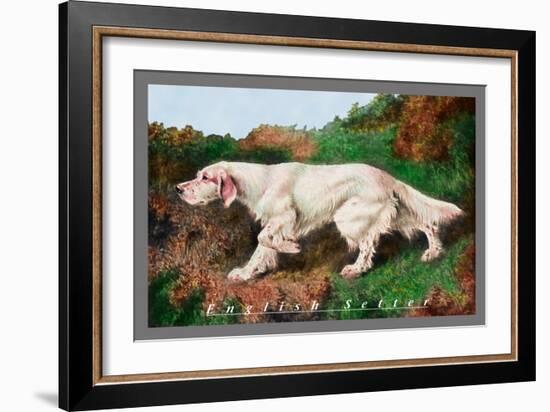 Typical English Setter-null-Framed Art Print