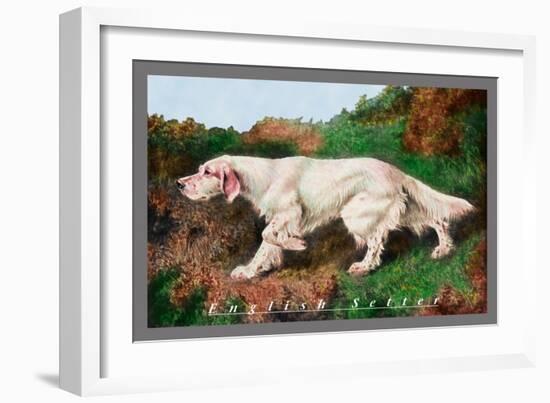 Typical English Setter-null-Framed Art Print