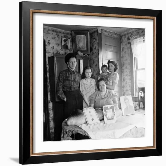 Typical Family of a Small Coal Mining Town-Alfred Eisenstaedt-Framed Photographic Print