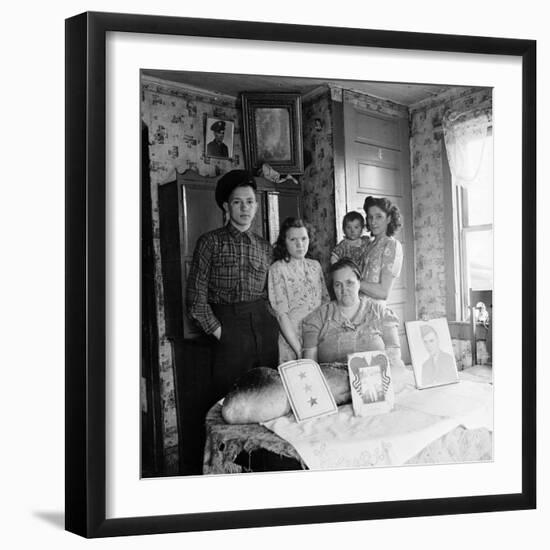 Typical Family of a Small Coal Mining Town-Alfred Eisenstaedt-Framed Photographic Print