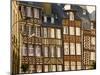 Typical Half Timbered Houses, Old Town, Rennes, Brittany, France, Europe-Guy Thouvenin-Mounted Photographic Print