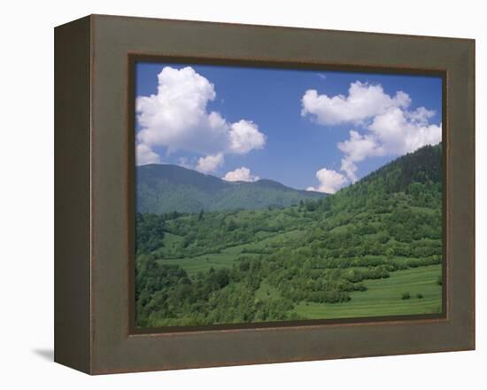 Typical Hilly Landscape, Vlkonec, Liptov Region, Slovakia-Upperhall-Framed Premier Image Canvas