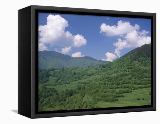 Typical Hilly Landscape, Vlkonec, Liptov Region, Slovakia-Upperhall-Framed Premier Image Canvas