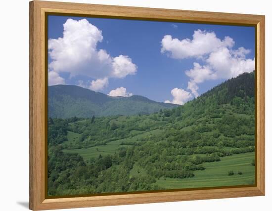 Typical Hilly Landscape, Vlkonec, Liptov Region, Slovakia-Upperhall-Framed Premier Image Canvas