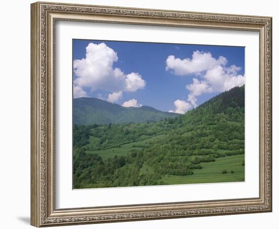 Typical Hilly Landscape, Vlkonec, Liptov Region, Slovakia-Upperhall-Framed Photographic Print